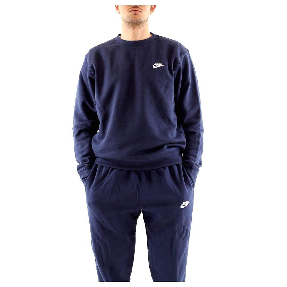 Amazon.com: Nike Men's NSW Club Crew, Midnight Navy/White